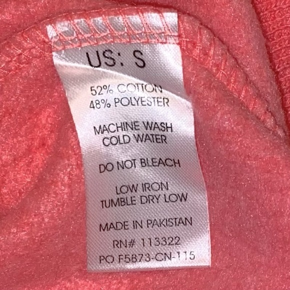 Coral Embroidered Montauk The End Crewneck Pull Over Sweatshirt Size S - Picture 4 of 5